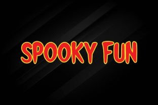 Spooky Fun font preview