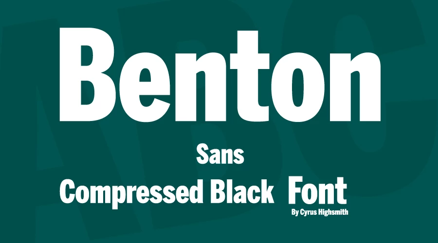 Benton Sans Comp Black Font free download Benton Sans Comp Black Font free download