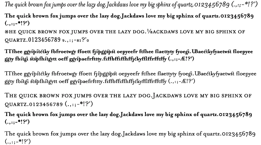 Mrs-Eaves-Font-Character-map