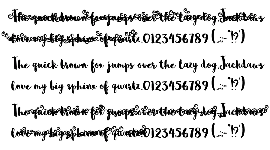 Sophia-font-Character-map