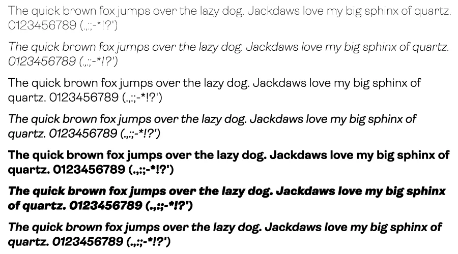 Ambit-Font-Character-map