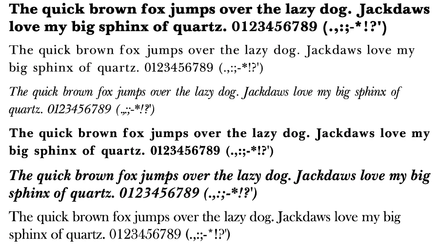 Baskerville-font-Character-map