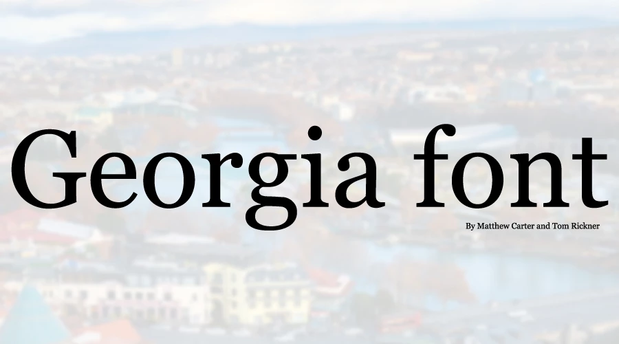 Georgia-font-Free-Download