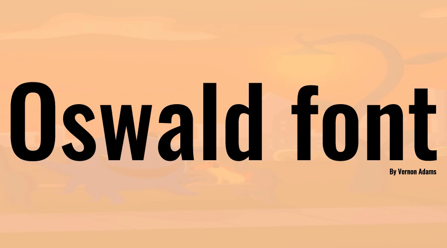 Oswald font