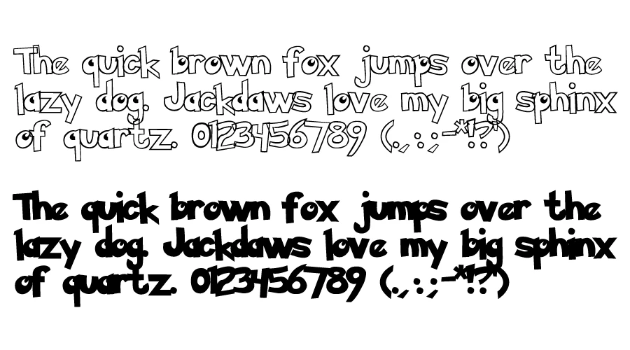 Pokemon-Font-Character-map