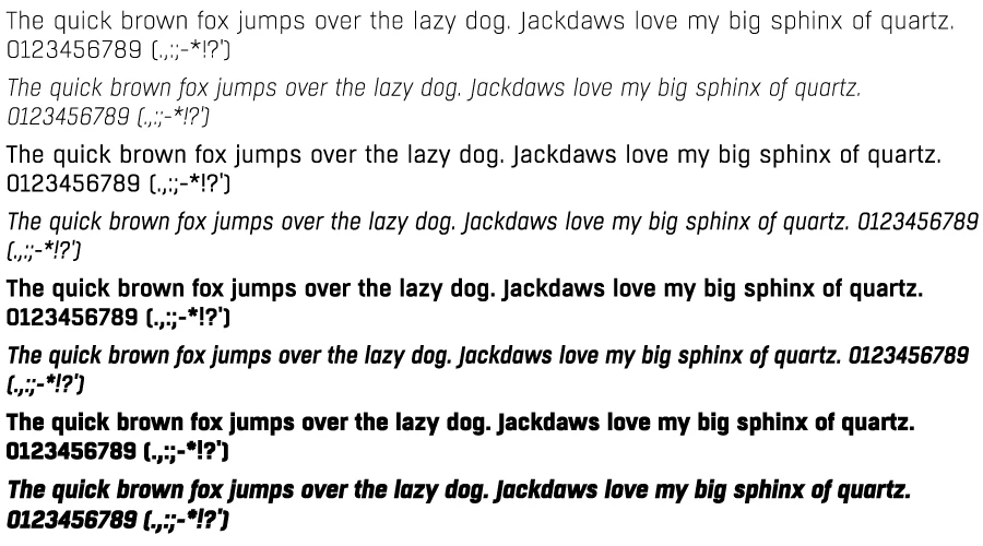 Boxed-Font-Character-map