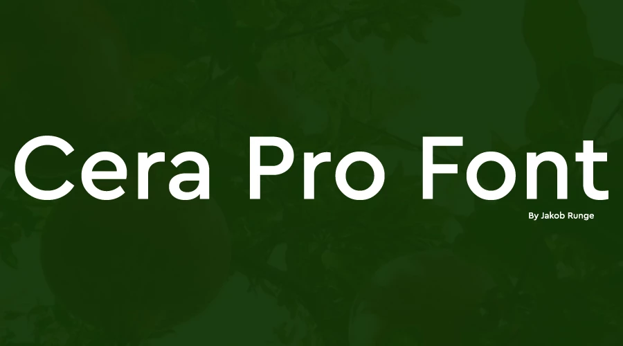 Cera Pro Font Free Download