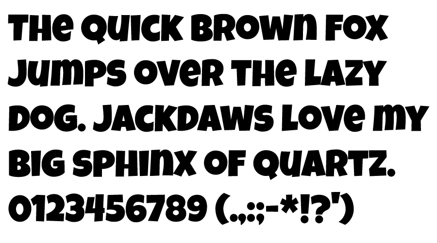 Luckiest-Guy-Font-Character-map