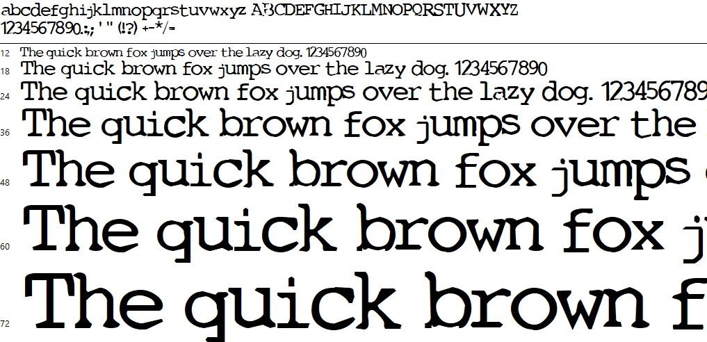 Conspiracy Font Character map