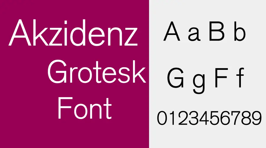 Akzidenz Grotesk Font