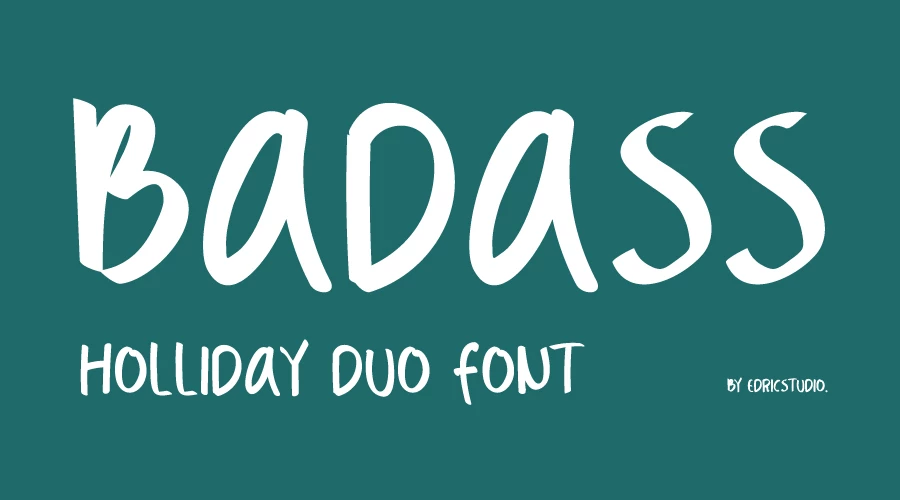 Badass-Holliday-Duo-Font-Free-Download