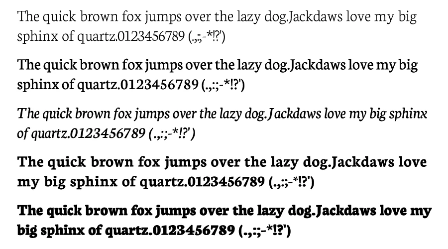 Neuton-Font-Character-map