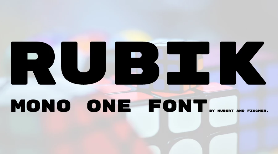 Rubik-Mono-One-Font-Free-Download