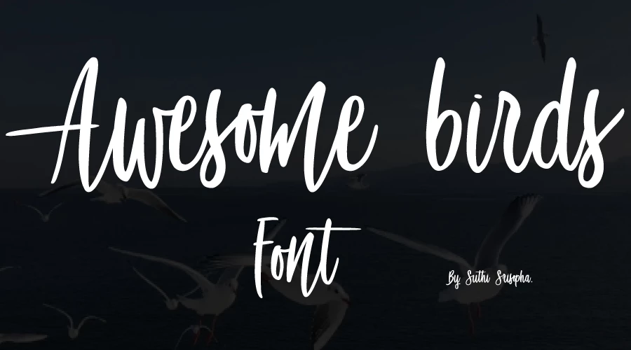 Awesome-birds-Font-Free-Download