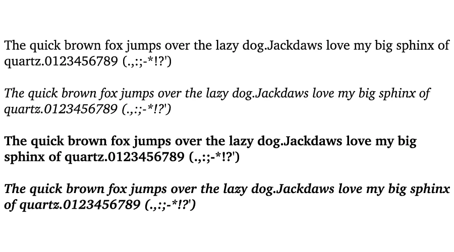 Charter-Font-Character-map