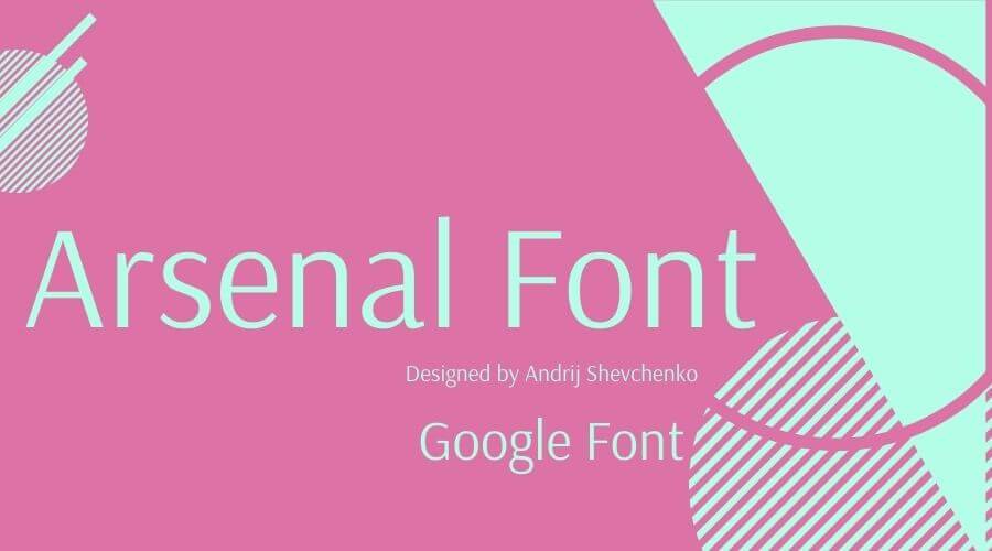 Arsenal Font Free Download