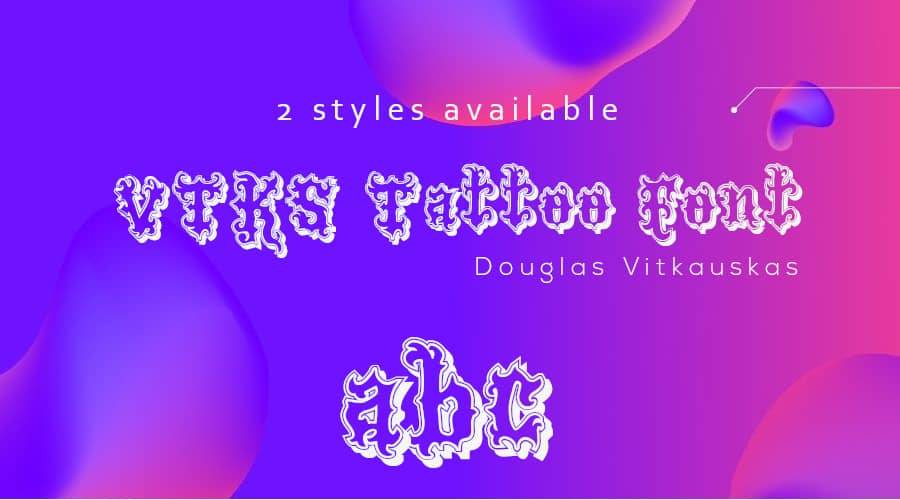 VTKS Tatto Font Free Download
