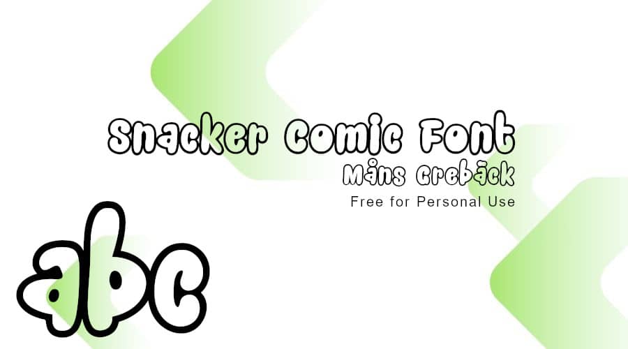 Snacker Comic Font Free Download
