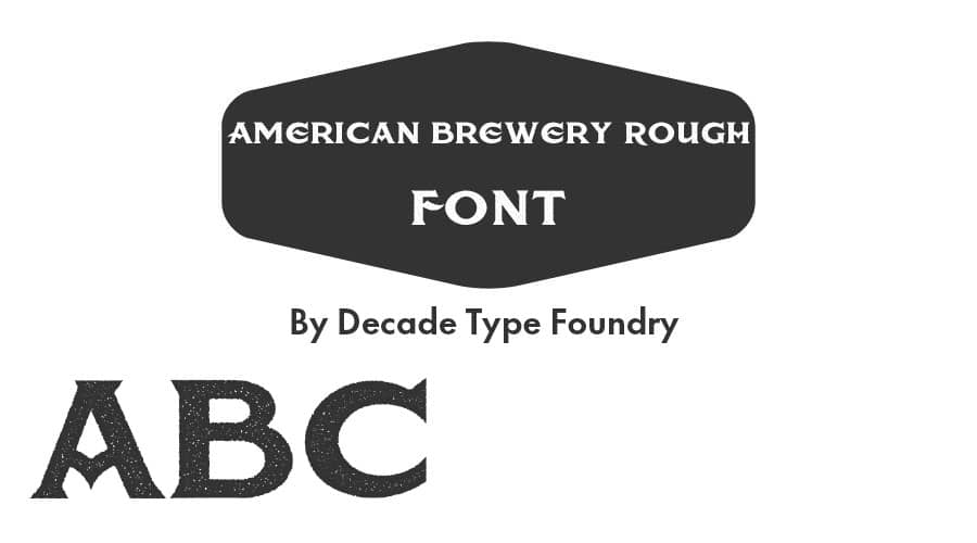 American Brewery Rough Font Free Download