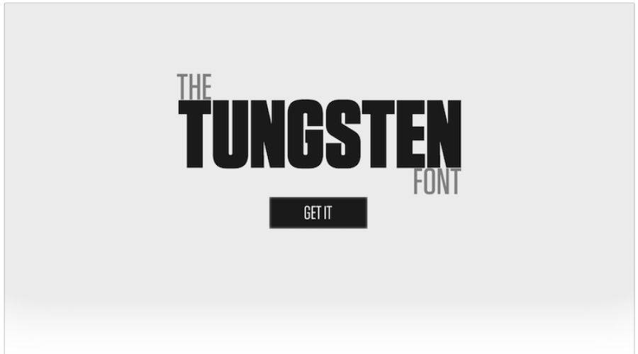 Tungsten Font