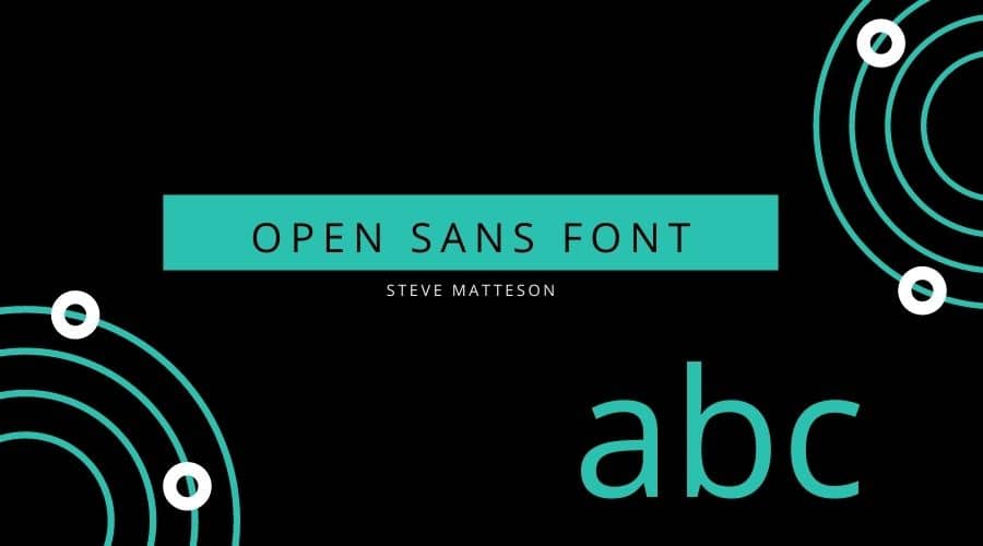 Open Sans Font Free Dowmload