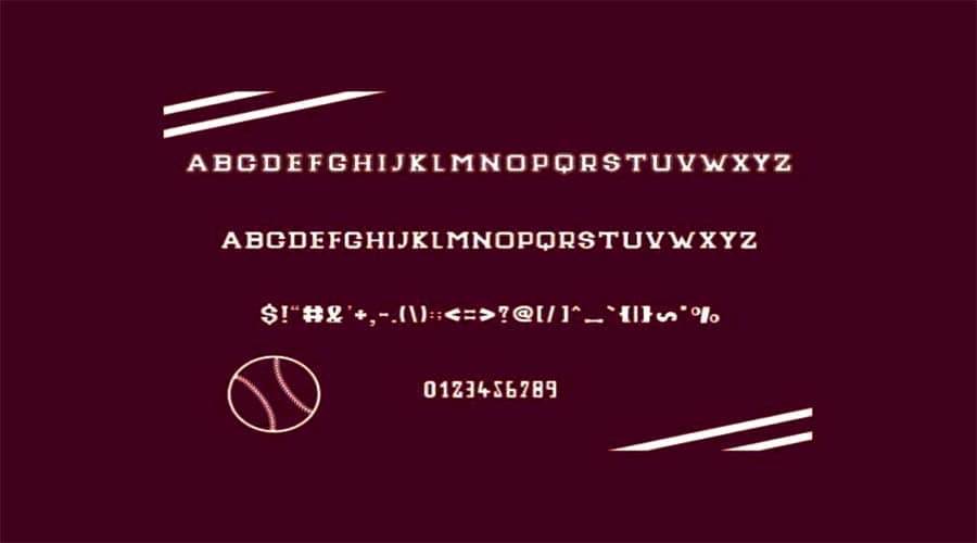 Bold Ball Font View