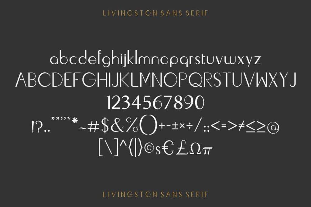 Livingston Font Trio Font View