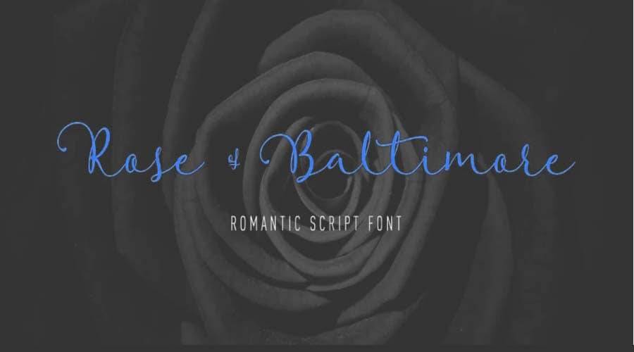 Rose of Baltimore Font Free Download