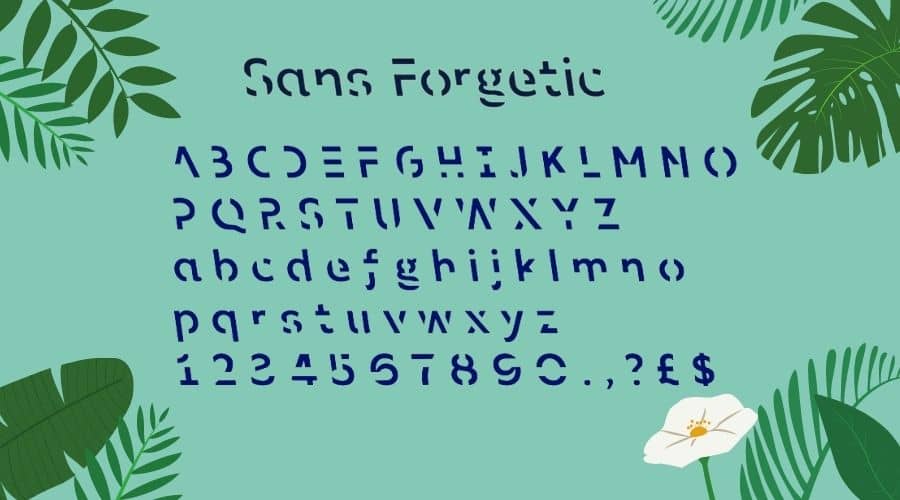 Sans Forgetica Font View