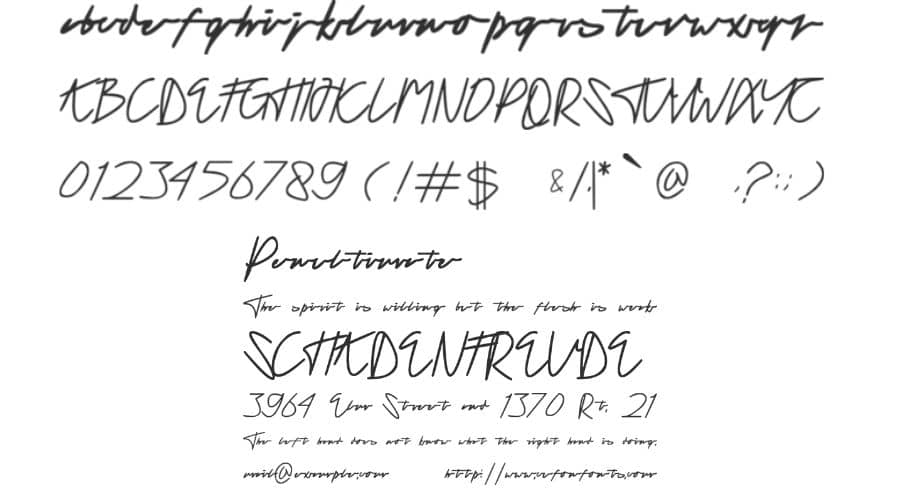 Tanda Tangan Font View
