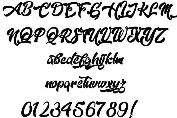 dopestyle script font view