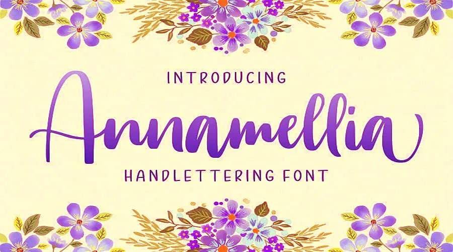 Annamellia Handlettering Font Free Download Annamellia Handlettering Font Free Download