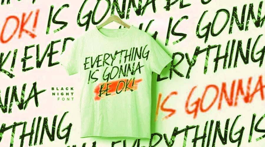 Blacknight Font View