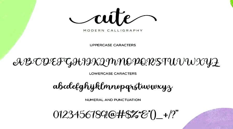 Cute Modern Calligraphy Font View