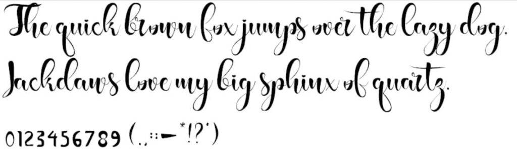 Geniusly Calligraphy Font View