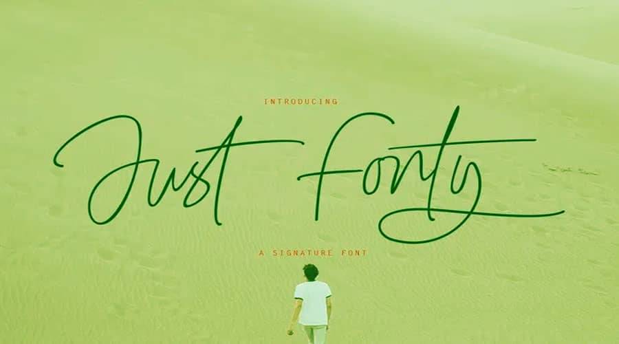 Just Fonty Signature Font Free Download