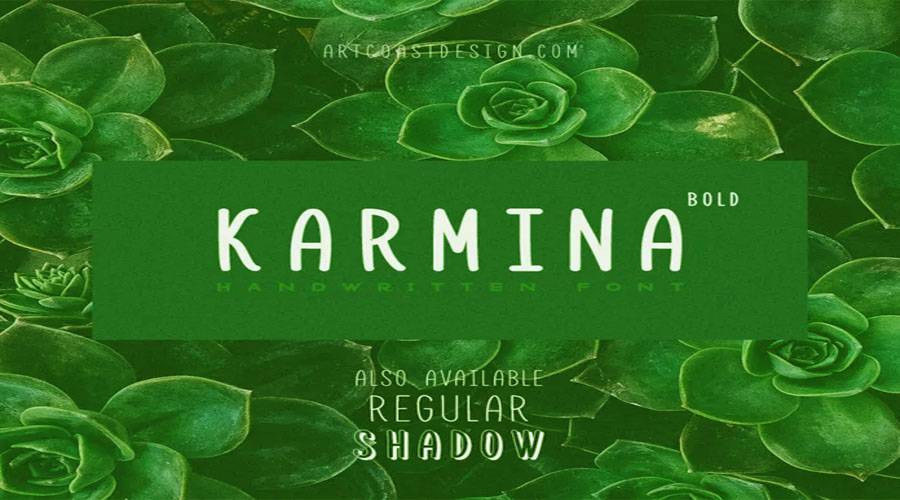 Karmina Handwritten Font Free Download