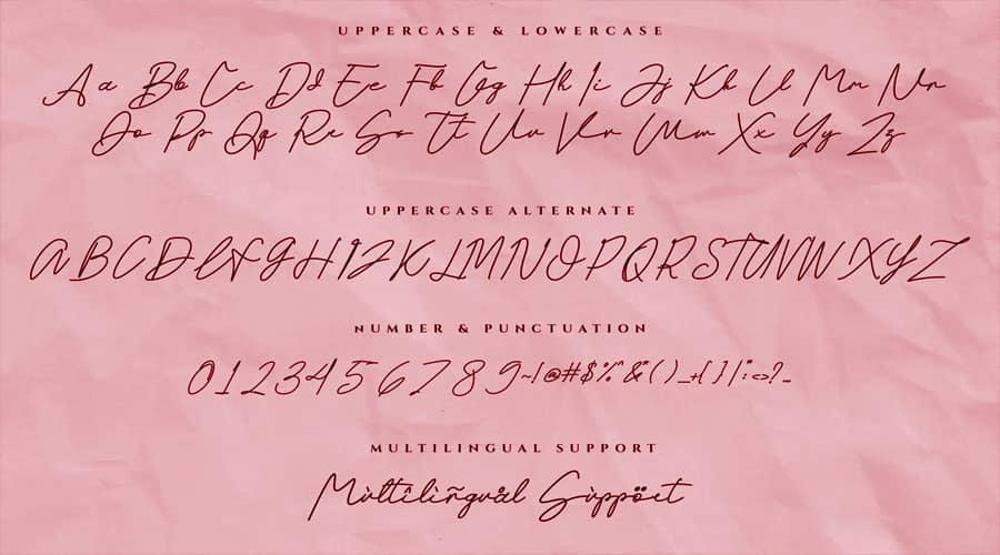 Neo Stone Signature Font View