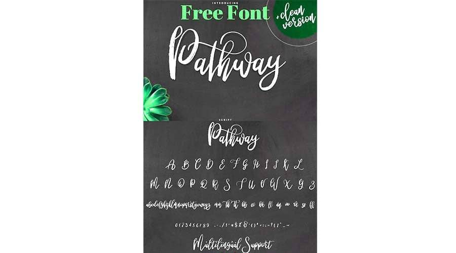 Pathway Script Font View