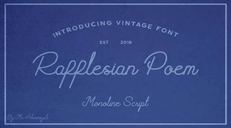 Rafflesian Poem Font Free Download