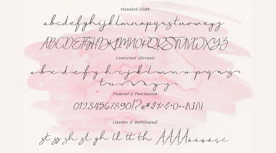 Just Signature Font View