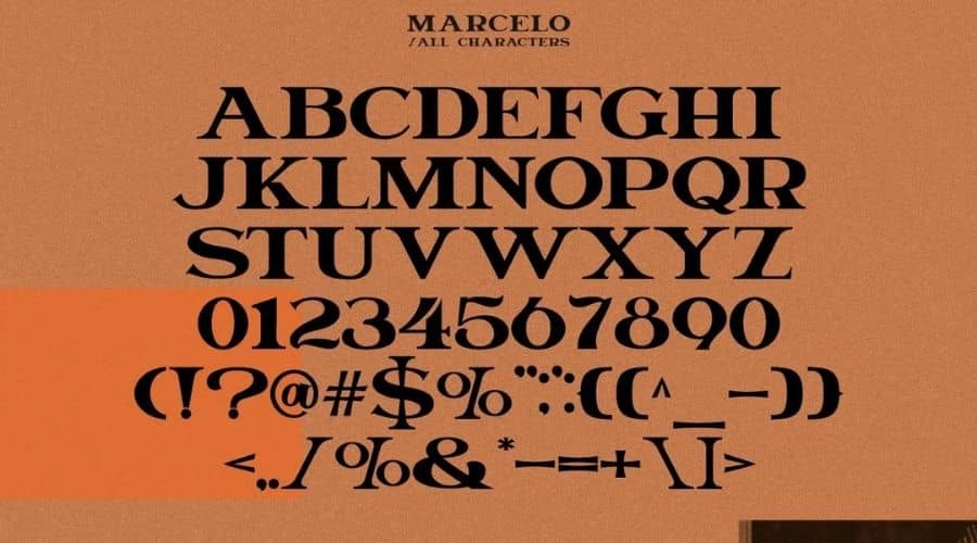 Marcelo Engraved Serif Font View