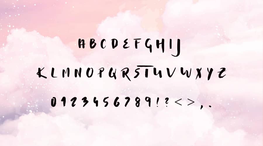 Musterion Brush Font View