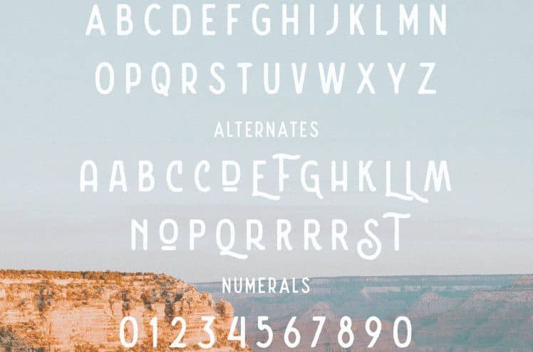 Nature Spirit Vintage Font View