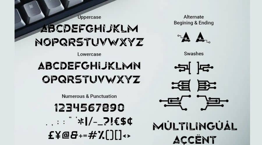 Origin Tech Font View