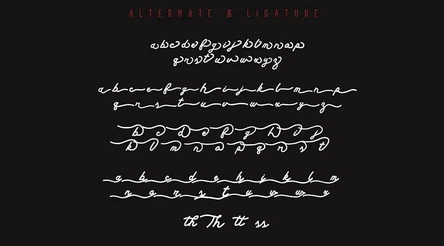 Quotes Script Font View