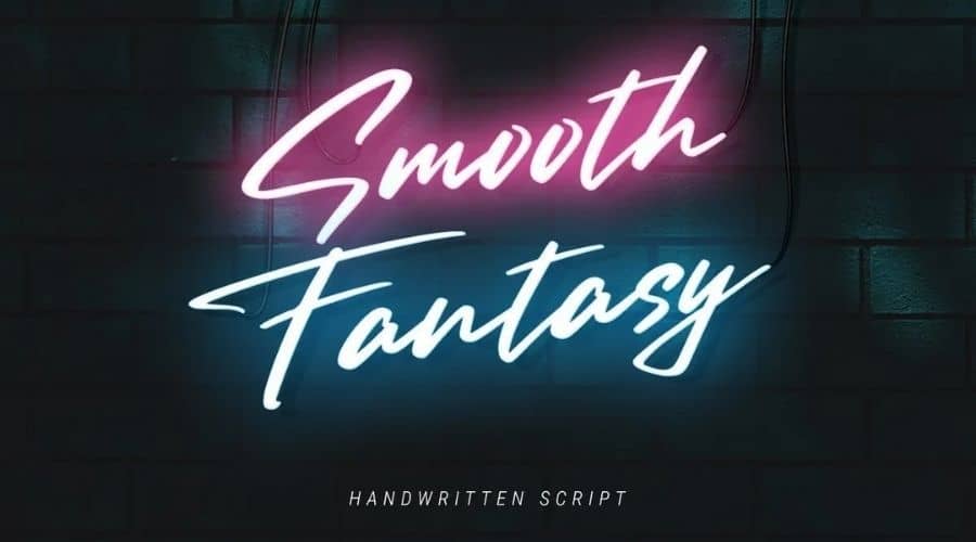 Smooth Fantasy Handwritten Script Font Free Download