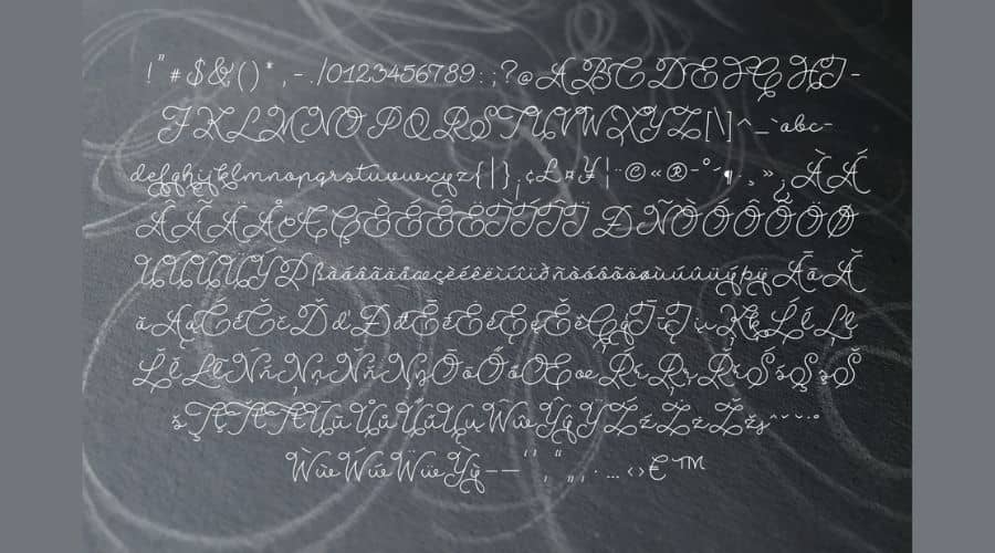 Abigail Script Font View