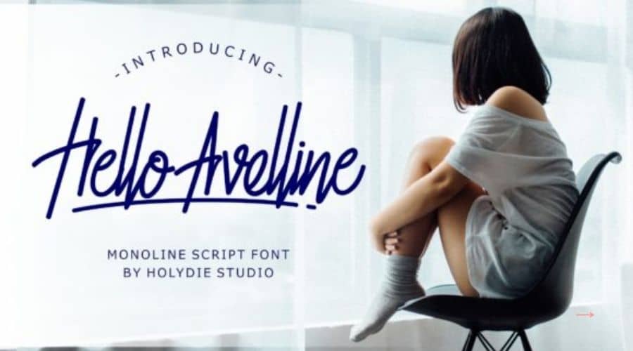 Hello Avelline Handwritten Font Free Download