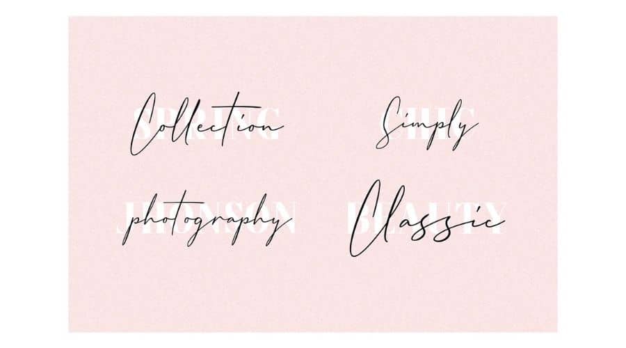 Messy Nessy Signature Font View